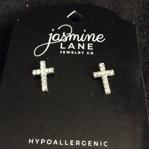 Cross Stud Earrings STOCKING STUFFER for Christmas - Picture 1 of 3